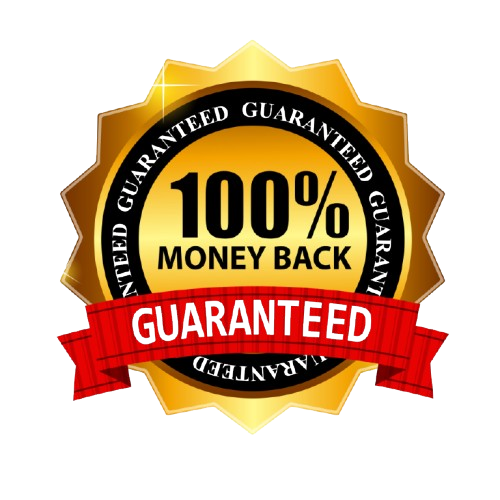 100% Money Back Guarantee Badge