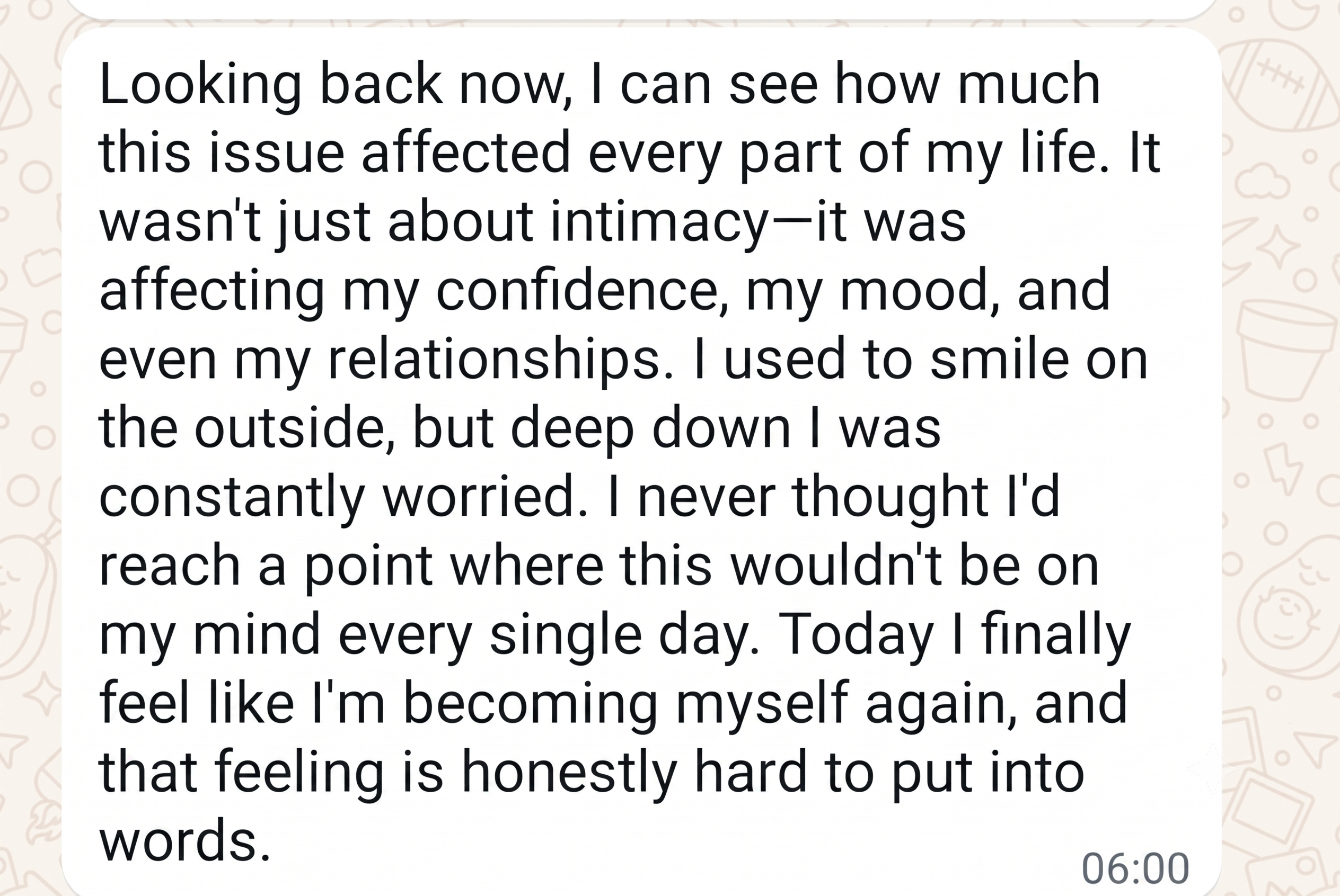 ManRise WhatsApp Testimonial