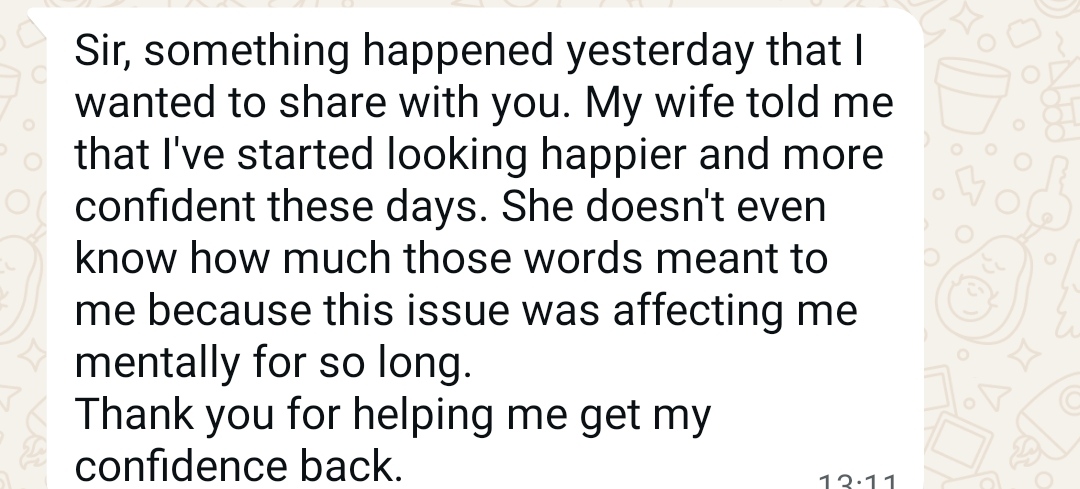ManRise WhatsApp Testimonial
