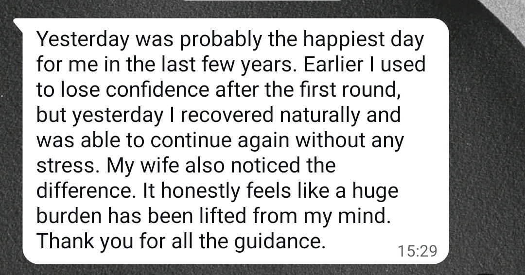 ManRise WhatsApp Testimonial